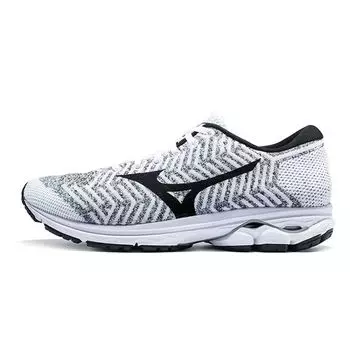 Кроссовки унисекс Mizuno Waveknit R2 белые черные J1GC182911