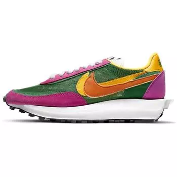 Кроссовки унисекс Nike sacai x LDWaffle Pine Green Pink Clay-Orange-Del-Sol-Sail BV0073-301