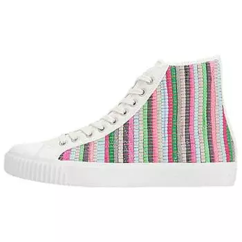 Кроссовки унисекс Onitsuka Tiger OK Basketball Mid Sakiori белые, бежевые, разноцветные 1183A221-701