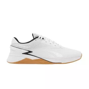Кроссовки унисекс Reebok Nano X3 White Black Gum, обувь, белая основа, черная резинка, HP6074 43