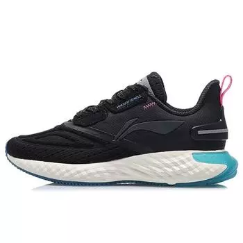 Кроссовки женские Li Ning Cloud Five Shield прочные дышащие с низким верхом, черные, белые ARHQ256-3 37