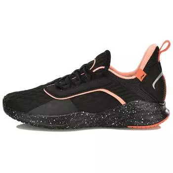Кроссовки женские Li Ning Crazy Run легкие амортизирующие черные оранжевые ARHP022-4 35