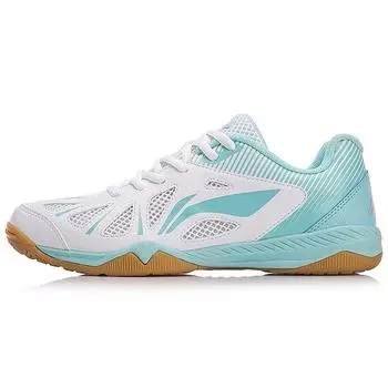 Кроссовки женские Li Ning Energy Storage Fabric Synthetic Leather Shock Absorbment Balance Support Low Top, белые, синие APTM004-3 35