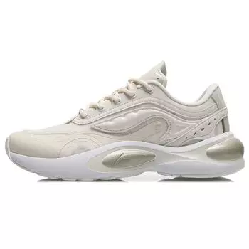 Кроссовки женские Li Ning V8 с нескользящей подошвой, износостойкие, цвет яичной скорлупы-серый ARHR056-2 35