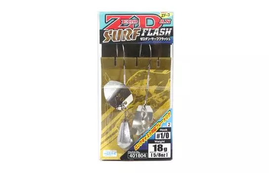 Крючок Decoy ZF-3 Zero Dan Surf Flash Worm, размер 1/0, 18 грамм (1804 г.)