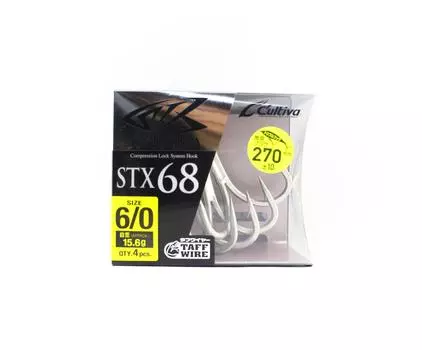 Крючок Owner STX-68 Stinger Treble Extra Treble, размер 6/0 (9895)