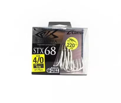 Крючок Owner STX-68 Stinger Treble Extra Treble, размер 4/0 (9871)