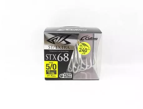 Крючок Owner STX-68 Stinger Treble Extra Treble, размер 5/0 (9888)