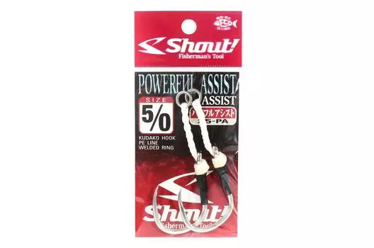 Крючок Shout 25-PA Power Assist Rigged, размер 5/0 (9503)