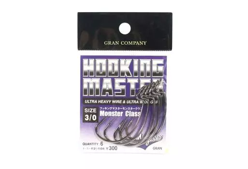 Крючок Varivas Hooking Master Worm Hook Monster Class, размер 3/0 (0695)