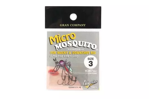 Крючок Varivas Micro Mosquito Wacky Worm, размер 3 (7906)