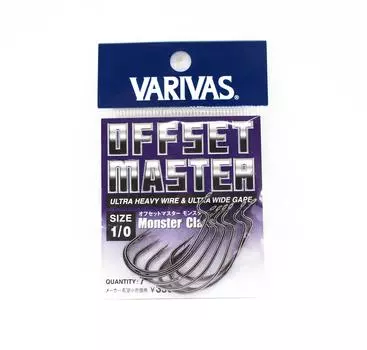 Крючок Varivas Offset Master Monster Class, размер 1/0 (2759)