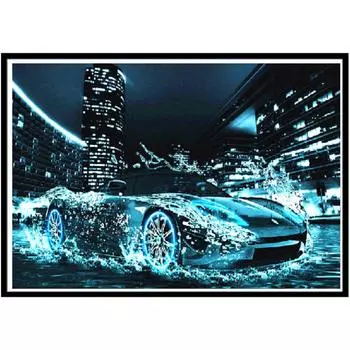 Крутая 5D алмазная живопись спортивный автомобиль полный круг Алмазная вышивка мозаика автомобиль картина вышивка крестиком украшение дома подарок 45X30cm