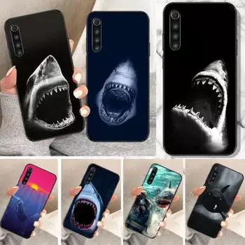 Крутой чехол для телефона Scary Shark для Xiaomi Mi 12 11T 10T 9T Lite Pro Ultra Note 10 Poco F3 F4 X4 GT мягкий черный чехол для телефона Xiaomi 12 or 12X
