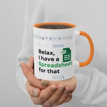 Кружка Excel Fun Cooking Passion Coffee Cup Printed on the Both Sides Drinking Mug Retirement Coffee Mug Gift жёлтый
