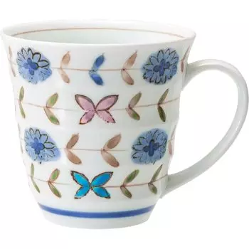 Кружка Hasami Ware Issei Pottery легкая, 275 мл, цвет «Blume Blue», произведена в Японии, 20421, прибл. синий