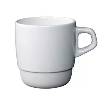 Кружка KINTO SCS Stack Mug 320 мл, белая, безопасная для кофе, чашка 27657 для микроволновой печи/посудомоечной машины белый