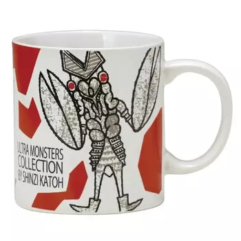 Кружка Ogura Pottery Ultra Monsters Ecology из переработанного кофе 330 мл. Подходит для микроволновой печи и посудомоечной машины. Изготовлено в Японии. Baltan Alien.