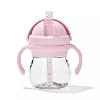 Кружка OXO Tot Straw Cup с ручкой Blossom Mug можно мыть в посудомоечной машине Стильная герметичная 63164100