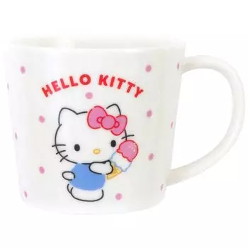 Кружка Sanrio M 280 мл Можно использовать в микроволновой печи Можно мыть в посудомоечной машине Персонажи Сладости Точки Сделано в Японии 335120 Hello Kitty Прибл.. &