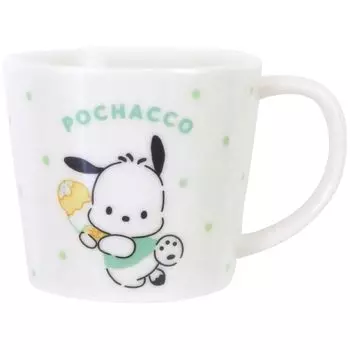 Кружка Sanrio M 280 мл Можно использовать в микроволновой печи Можно мыть в посудомоечной машине Персонажи Сладости Точки Сделано в Японии 335125 Pochacco Прибл.. &