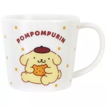 Кружка Sanrio M 280 мл Можно использовать в микроволновой печи Можно мыть в посудомоечной машине Персонажи Сладости Точки Сделано в Японии 335124 Помпомпурин Прибл.. &
