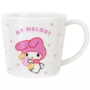 Кружка Sanrio M 280 мл Подходит для использования в микроволновой печи Можно мыть в посудомоечной машине Персонажи Сладости Точки Сделано в Японии 335121 Моя мелодия Прибл.. &