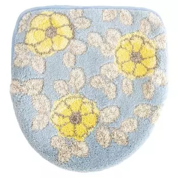 Крышка для унитаза OKA Floria Тип Drenimo и синяя крышка Wilton Floral Odor Lid (U/O/Стирка Отопление) (Сделано в Японии, Плетение, Адсорбция, Узор,