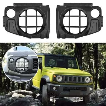 Крышка фары автомобиля подходит для 19-24 новых Jimny Jimny модифицированные черные детали Warrior крышка заднего фонаря гравий H7C6