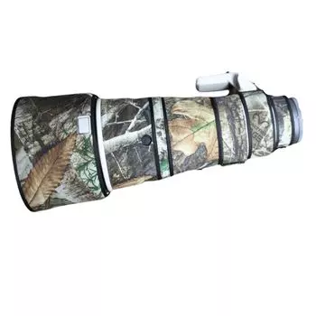 Крышка объектива ROLANPRO совместима с Sony FE 300 мм GM OSS Камуфляжная крышка для телеобъектива водонепроницаемая Color Tree camouflage F2.8 3-слойная