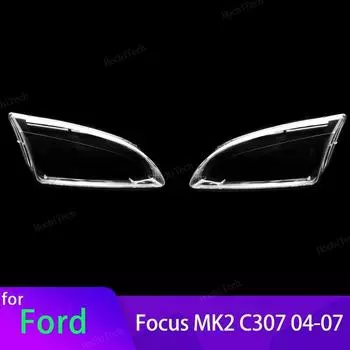 Крышка передних фар для Ford Focus MK2 C307 до фейслифтинга 2004-2007, прозрачный корпус, линза передних фар, стеклянный чехол для лампы 1pc Right Side