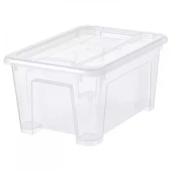 Крышка ящика для хранения IKEA SAMLA прозрачная 28x20x14 см 5