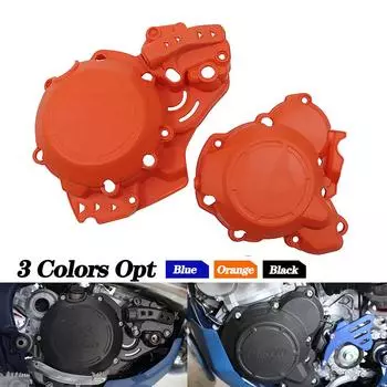 Крышка сцепления мотоцикла, защита зажигания для KTM SX XC EXC XCW TPI 250 300 SX250 EXC250 2T для Husqvarna TC TE Black Ignition