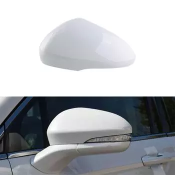 Крышка зеркала заднего вида слева со стороны водителя, белая ABS для Ford Fusion 2013-2021