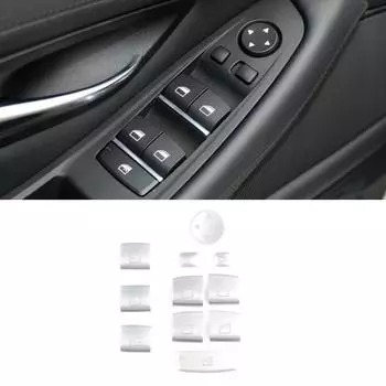 Крышки кнопок стеклоподъемника двери автомобиля, отделка для BMW 5 серии F10 F18 2011-2017 X3 X4 X5 X6 2011-2018 с левым рулем