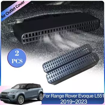 Крышки воздухозаборников для Range Rover Evoque L551 MK2 2019~2024 Автомобильный воздухозаборник под задним сиденьем Кондиционер Вентиляция Аксессуары для интерьера