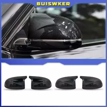 Крышки зеркал заднего вида автомобиля CAP High-class Horn для BMW x3 G01 x4 G02 x5 G05 2018-2025 Черные аксессуары Крышка зеркала в стиле M3
