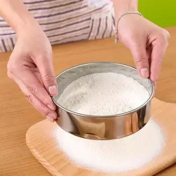 Кухня Полезные Мелкие Инструменты Многофункциональный Ручной Сетчатый Просеиватель для Муки из Нержавеющей Стали Практичные Долговечные Аксессуары 1