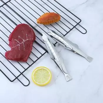 Кухонные пинцеты Yousheng Clip Precision с зубцами, удлиненные щипцы из нержавеющей стали для приготовления, ремонта, барбекю из морепродуктов Fish