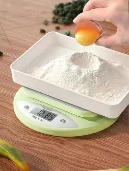 Кухонные весы 5 кг/1 г Вес Граммы Цифровые Весы Точные Зеленые Электронные ЖК-дисплей Пищевые Для Выпечки Портативные Весы 5kg