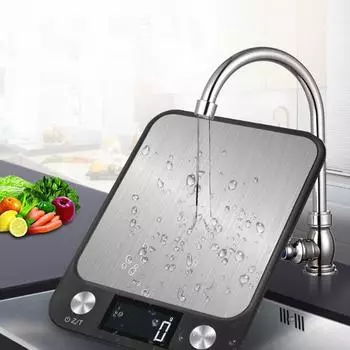 Кухонные весы для взвешивания еды, кофе, умные электронные цифровые весы, дизайн из нержавеющей стали для приготовления пищи и выпечки