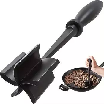 Кухонный измельчитель для мяса, пресс для говяжьего фарша, посуда, термостойкая антипригарная машина для гамбургеров, картофельный пресс, инструмент, кухонные гаджеты чёрный
