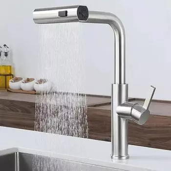 Кухонный кран-водопад, кухонный кран с защитой от брызг, удлинитель, аэратор, большой кран для мойки с потоком воды, аксессуары для ванной комнаты