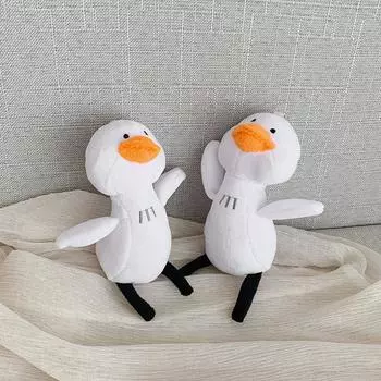 Кукла Куклы Машина для кукол Grab Duckling Ducky Duck Мягкая плюшевая подвеска Пряжка Сумка Сумки и подвески белый