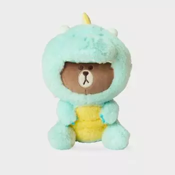 Кукла Line Friends Brown New Ear Dragon Dragon со средним сиденьем