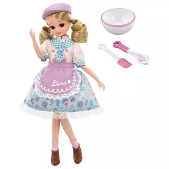 Кукла Takara Tomy Licca-chan LD-13 Longing Pastry Chef, игровая игрушка для детей от 3 лет и старше