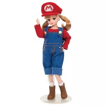 Кукла TAKARA TOMY Licca-chan LD-33 Super Mario Daisuki Licca-chan, игрушка-одевалка, игровая игрушка для возраста 3+