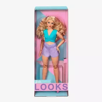 Кукольная кукла Barbie Signature Looks с вьющимися светлыми волосами Кукольная кукла Barbie Looks с вьющимися светлыми волосами #16 [Предмет]