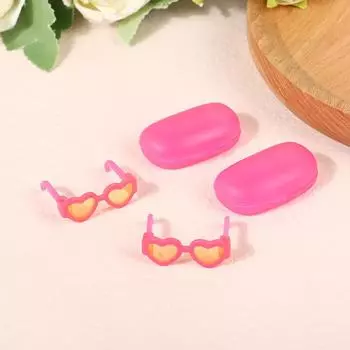 Кукольный домик Мини с футляром для очков Кукольные очки оптом Игрушки Капельный клей Чехол для мобильного телефона