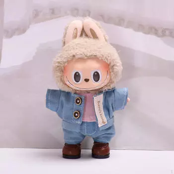 Кукольный джинсовый костюм DIY Одежда для 17 см Подвеска Одевание Модно без шляпы without hat